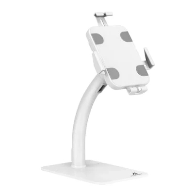 Image of Maclean MC 468W Universal Tablet Holder with Lock Function, 7.9 Inch to 11 Table or Wall Mounting, Sturdy Stand for Tablets, Anti Theft Protection, Advertising Purposes