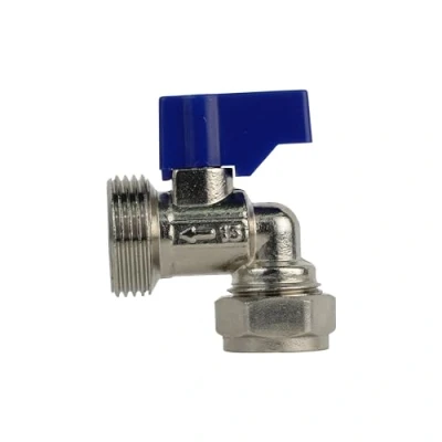 Image of Plumb Bliss Angled Washing Machine Valve Elbow (90 x 15mm 3/4&quot;)