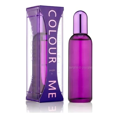 Image of COLOUR ME Purple Perfume for Women. 100ml Eau de Parfum. Luxury Fragrance Ladies Perfume, Long Lasting Womens Perfumes by Milton Lloyd