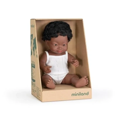 Image of MinilandBaby boy With Down Syndrome 38cm Doll