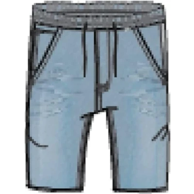 Image of Hurley Men&#039;s Mens Oceancare Denim Elasticated Bermuda Shorts, Ligth Denim22 (Ldn), 28 UK