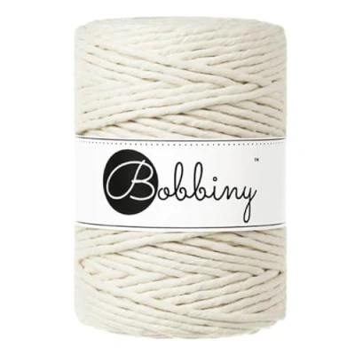 Image of Bobbiny XXL 5mm Single Ply Macrame Cord (Natural) 100m