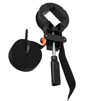 Image of Caiqinlen Band Strap Clamp, Adjustable Corner Clamp 6m / 236.2inch Rapid with 4 Jaws for Woodworking Picture Frame