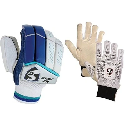 Image of SG combo of two ,one pair &#039;RSD Xtreme&#039; (Light Weight)Batting Gloves and one &#039;Test&#039; Inner (Men&#039;s) Cricket Kit