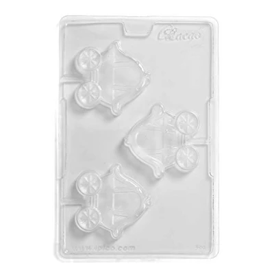 Image of Princess Carriage Lolly Chocolate Mould 3 Cavity
