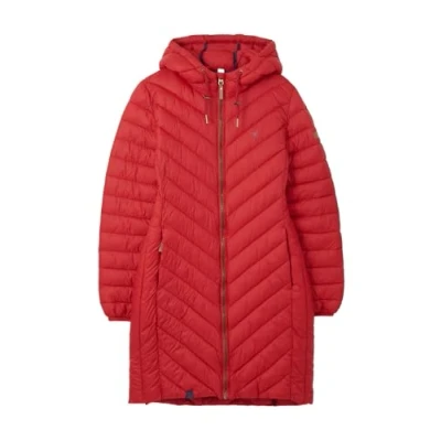 Image of LightHouse Womens Laurel Warm Coat Ladies Outdoor Long Padded Puffa Jacket with Hood Red 8