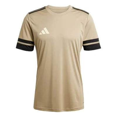 Image of adidas Performance SQUADRA25 Short Sleeve Sports Tshirt, Men&#039;s, Size: 3XL, Blanch cargo black warm vanilla