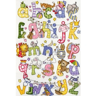 Image of Bothy Threads Cross Stitch Kit My First Alphabet