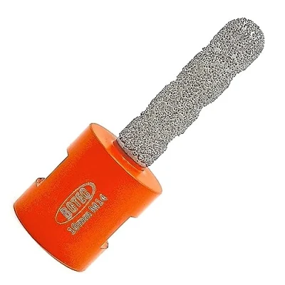 Image of BGTEC Diamond Finger Bit 10mm M14 Thread Vacuum Brazed Milling Enlarging and Shaping Round Bevel Existing Holes for Tile Stone Porcelain Hard Ceramic Marble Granite Countertop