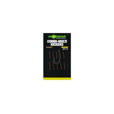 Image of Korda Combi Multi Kickers Medium Brown Qty 10 Carp Fishing Tackle For Making Darrell Peck&#039;s Rig Improves Hook Up Rate Extends the Shank and Holds Quick Change Loop