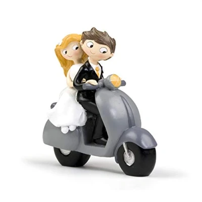 Image of Mopec Y534 Pop &amp; Fun Bride and Groom Cake Figurine, Little, 17cm