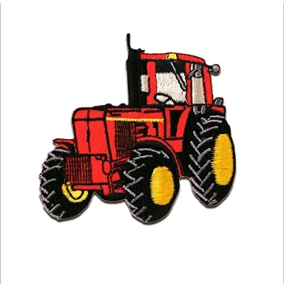 Image of Tractor Iron on Patches Adhesive Emblem Stickers Appliques, Size: 2.87 x 2.95 inches