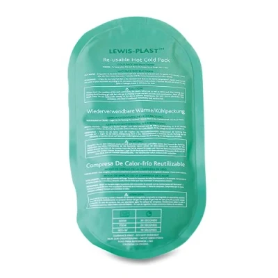 Image of Lewis Plast Premium Hot &amp; Cold Reusable Gel Pack Compress Wrap (without Sleeve) Ice Heat Packs for Knee, Back, Shoulder, Ankle and Neck Injury.