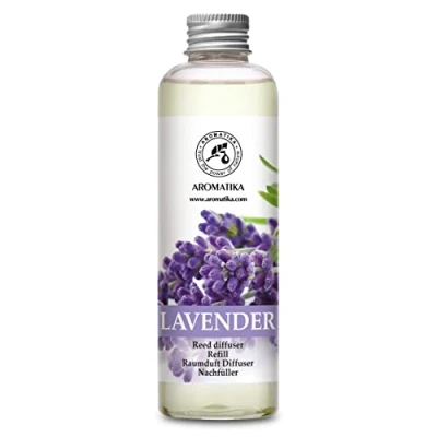 Image of Lavender Reed Diffuser Refill 200ml Room w/Natural Essential Oil Best for Aromatherapy SPA Home Office FintessClub Restaurant Boutique