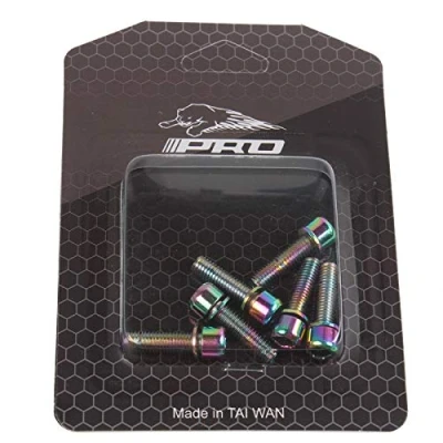 Image of 6pcs Mountain Road MTB Bike Bicycle M5*18MM Stem Steel Bolts (Multi Coloured)