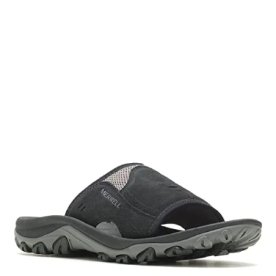 Image of Merrell mens Huntington, Black Leather, 9.5 UK