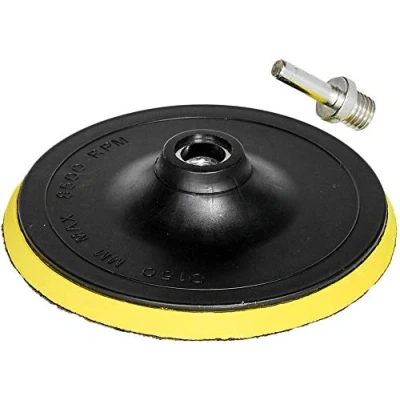 Image of OxoxO 6 Inch/150mm Hook and Loop Backing Pad Orbital Sander Polisher Sanding M14 Drill Adapter