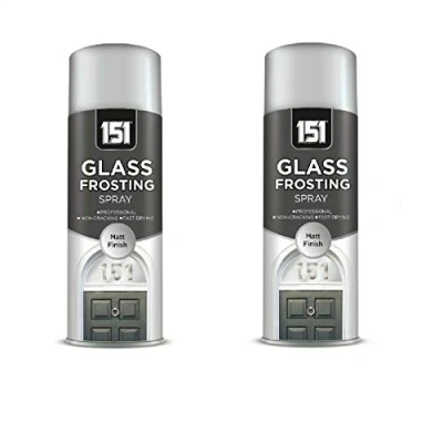 Image of SDMAX Window Glass Frosting Privacy Spray Paint Decorative Bath Window, Frosted Spray, Door Security, &amp; Decor (Pack of 2)