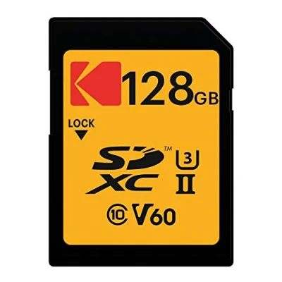 Image of Kodak 128GB UHS II U3 V60 Ultra Pro SDXC Memory Card