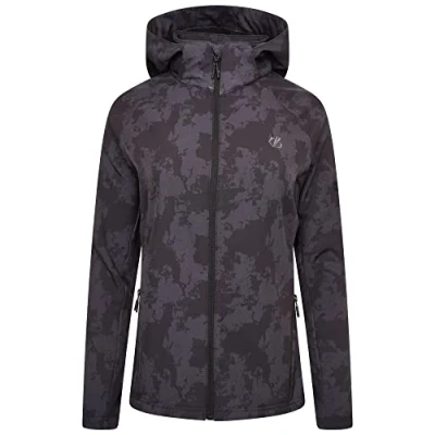 Image of Dare2b Women&#039;s Far Out Softshell Jacket, Black Mirage Print, 12