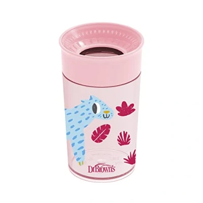 Image of Dr. Brown’s Milestones Cheers360 Cup, Pink, 10 oz