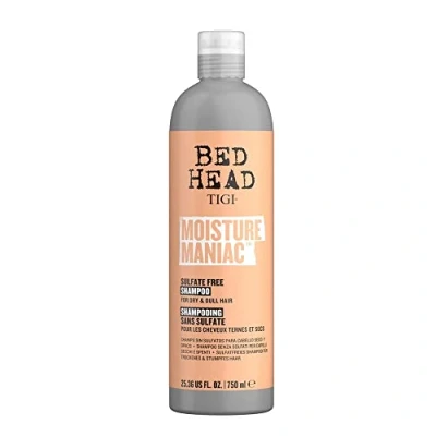 Image of Tigi Bed Head Moisture Maniac shampoo 750ml for dry, dull hair