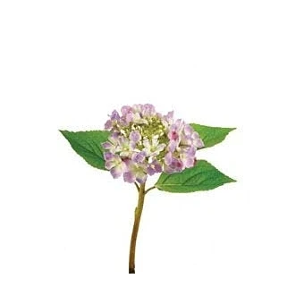 Image of Ferris Heart Sloane Luxury Artificial Lilac Hydrangea Flower Faux One Stem 28cm tall