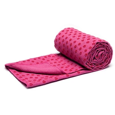 Image of voidbiov Bikram Yoga Mat Towels Extra Long Dot Grip Blue