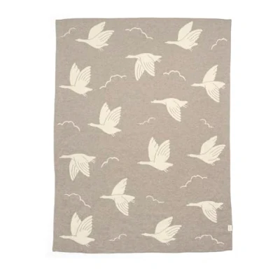 Image of Mamas &amp; Papas Small Knitted Blanket Welcome to the World Duckling