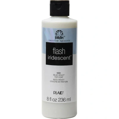 Image of BLUE VIOLET FLASH IRIDESCENT FOLKART 8OZ
