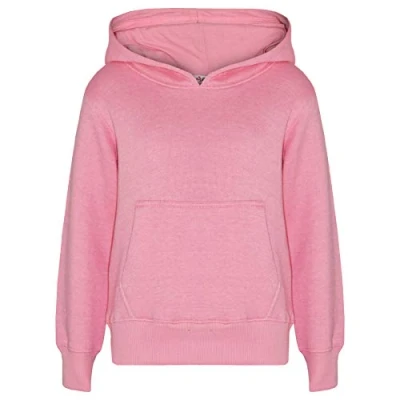 Image of A2Z 4 Kids Girls Boys Plain and Tie Dye Print Sweatshirt Pullover Sweat Hoodie Baby Pink 7 8