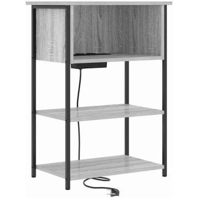 Image of Bedside Cabinet Grey sonoma 55 x 31 76 cm Engineered wood Vidaxl