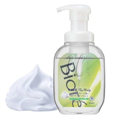 Image of Biore U The Body Foaming Type Healing Botanical Scent, Pump 18.9 fl oz (540 ml), Highly Lubricating Formula Fresh Cream Foam, Soap, Refreshing Scent