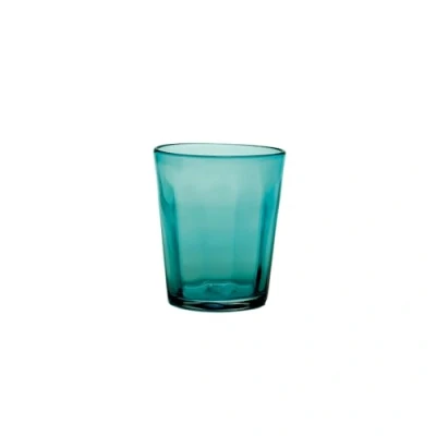 Image of Zafferano Bei Hand Blown Handmade Glass/Coloured Tumbler/Tumbler in Pack of 6 (Sea Green)