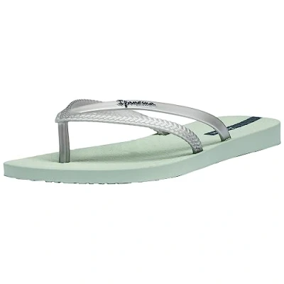 Image of Ipanema Women&#039;s Bossa FEM, Green Pearl Silver, 3.5 UK