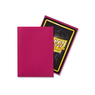 Image of Dragon Shield 100 Count Standard Size Matte Deck Protector Sleeves (Matte Magenta)