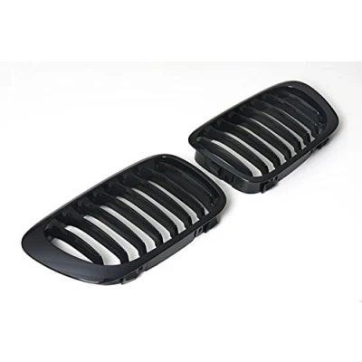 Image of Fits For BMW E46 2D Pre Facelift Gloss Black Grills Grill Coupe Cabriolet