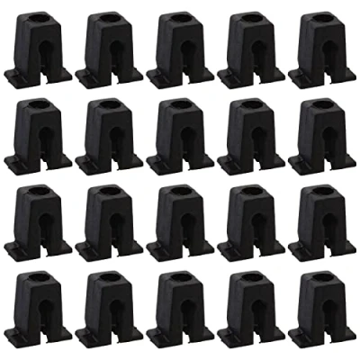 Image of ECSiNG 50PCS Interior Wheel Arch Lining Nut Clips Car Trim Clip Retainers 811807577C A0019884681 Plastic Compatible with Audi Skoda VW Golf Corrado Black