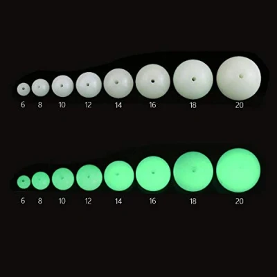 Image of 10pieces 20mm Luminous Beads(stone),Glow Beads,Glow In The Dark,Glowing spherical stone beads,green