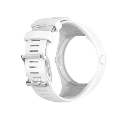 Image of Huabao Watch Strap Compatible with Polar M200,Adjustable Silicone Sports Replacement Band for M200 Smart (White)