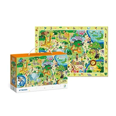 Image of Dodo D300259 Educational at The Zoo Observation Puzzle 80 Pieces, Various