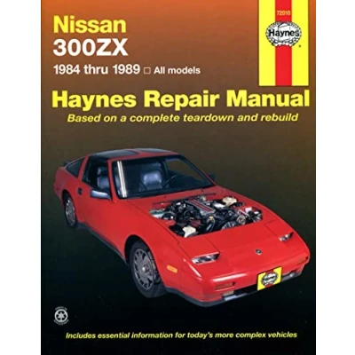 Image of Nissan 300ZX (84 89) Turbo, 2seater &amp; 2 + V6 engine Haynes Manual (Paperback)