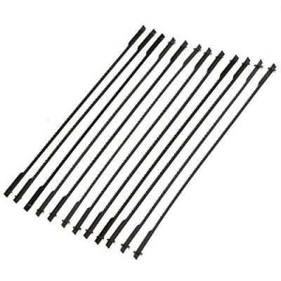 Image of MASUNN 12pcs 5 Inch 10/15/18/24 TPI 125mm Pinned Scroll Saw Blade Wood Working Power Tool Accessories