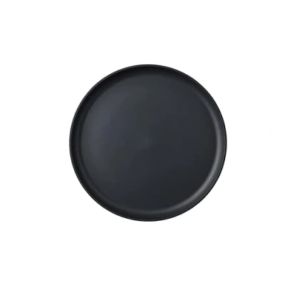 Image of Mepal Dinner plate Silueta Dishwasher &amp; microwave resistant Plastic plates Tableware 26 cm Nordic black