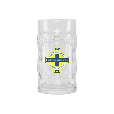 Image of FOCO Official Northern Ireland Football Dimple Stein Glass 500ml