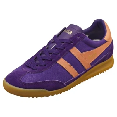 Image of Gola Tornado Womens Fashion Trainers in Purple 5 UK