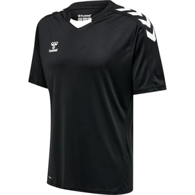 Image of hummel Mens Xk Poly Jersey S T Shirt Black XXL