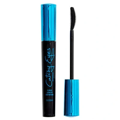 Image of GOSH Catchy Eyes Mascara Waterproof for Extra Long, Defined Eyelashes I the Best Cat Eye Effect Fragrance Free &amp; Skin Friendly Ideal Sports Beach 001 Black