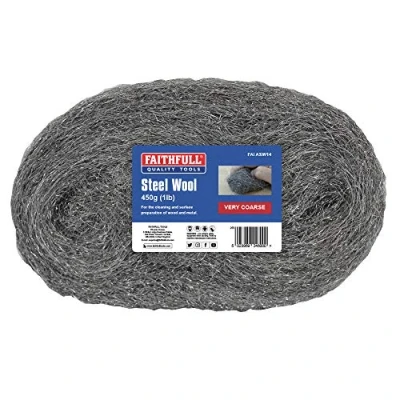 Image of Faithfull Steel Wire Wool 450g Grit: VERY COARSE