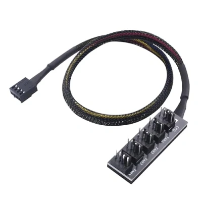 Image of Cable Matters PC Case PWM Fan Hub (PC Hub) 1 to 5 Way Connector Adapter With 40cm